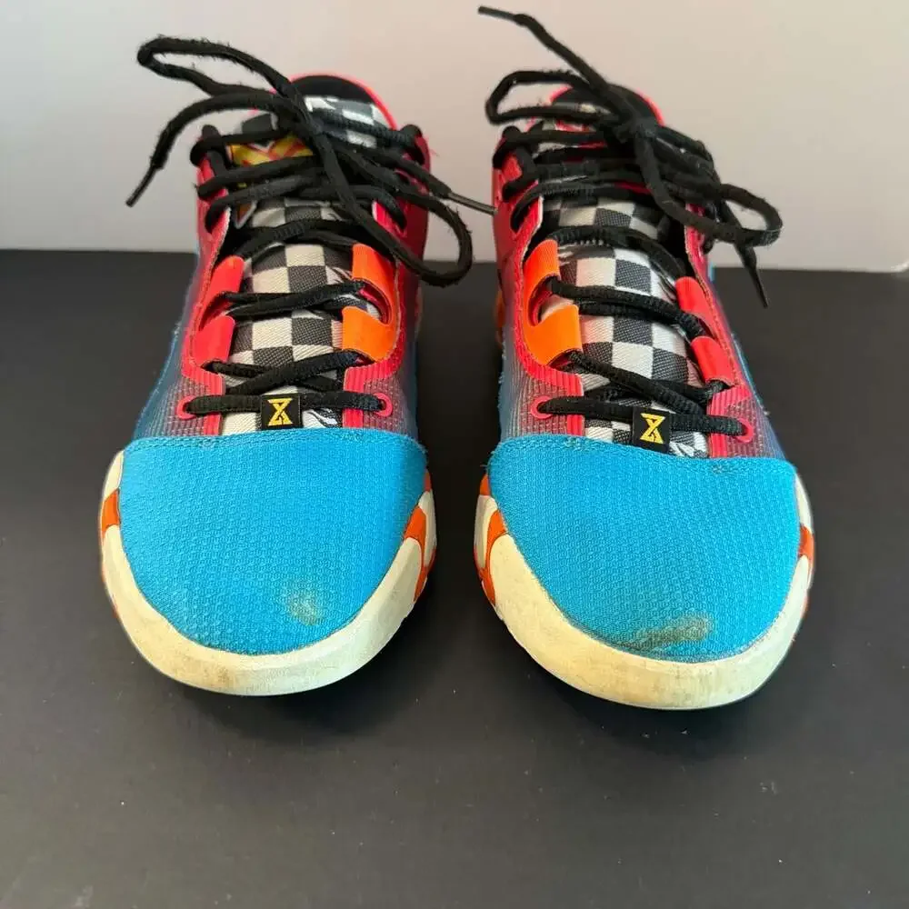 Nike PG 6‎ x Hot Wheels Blue Red Orange Basketball Shoes Size 8